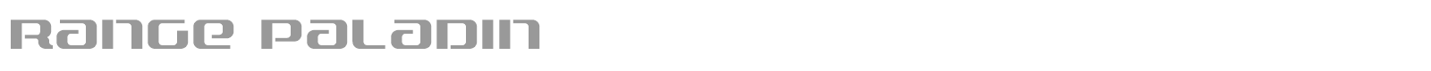 Range Paladin font preview