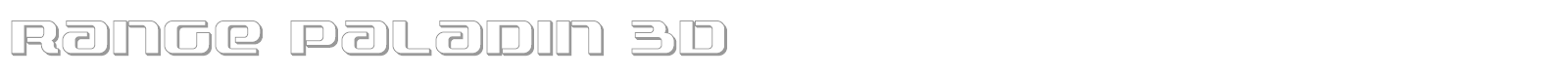 Range Paladin font preview