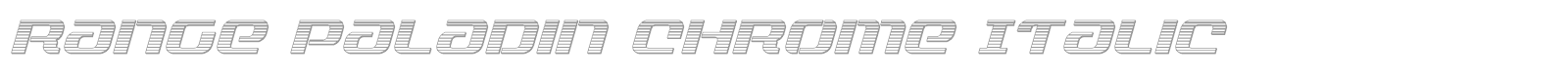 Range Paladin font preview