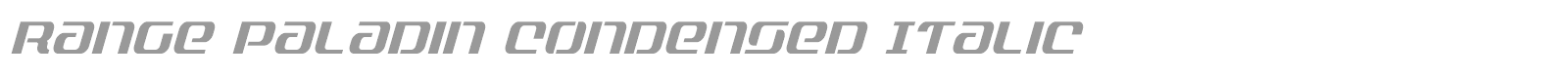 Range Paladin font preview