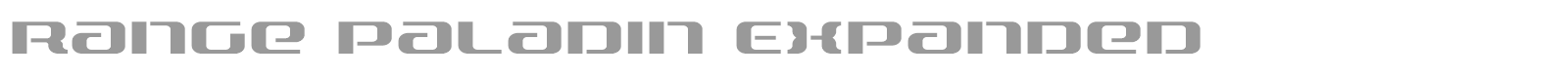 Range Paladin font preview