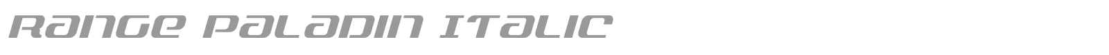 Range Paladin font preview