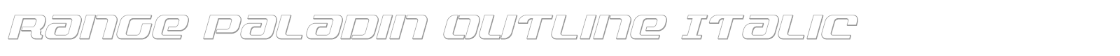 Range Paladin font preview