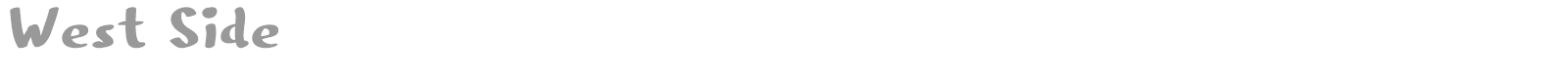 West Side font preview