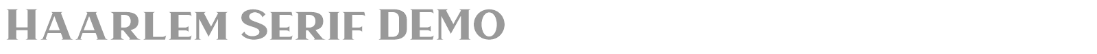 Haarlem Serif font preview