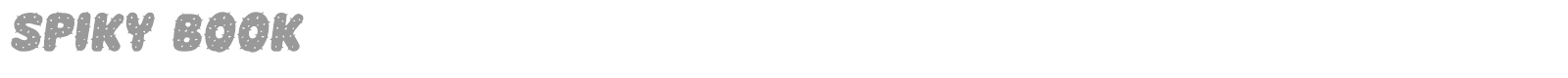 Spiky font preview