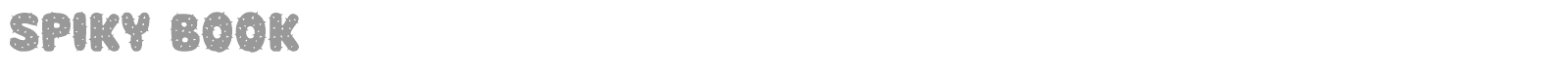 Spiky font preview