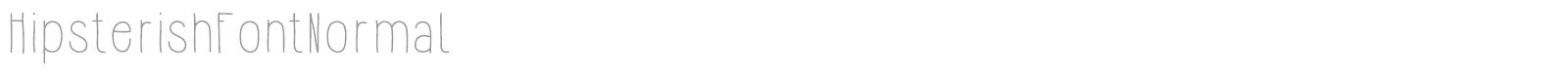 Hipsterish font preview