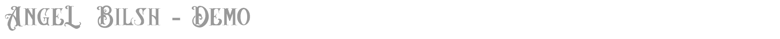 Angel Bilsh font preview
