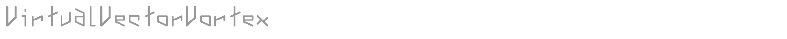 Virtual Vector Vortex font preview