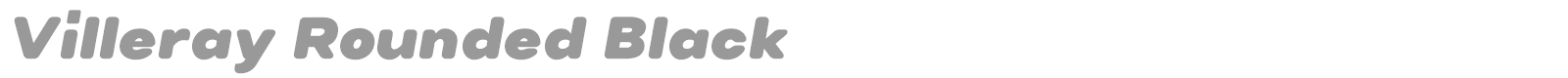 Villeray font preview