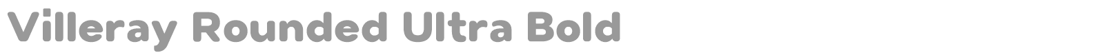 Villeray font preview