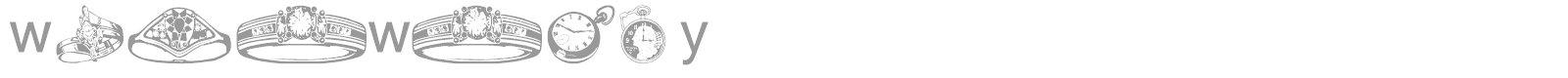 WM Jewelry font preview