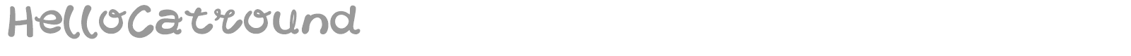 HelloCat Round font preview