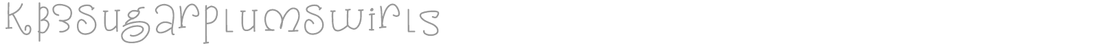 KB3 Sugarplum Swirls font preview