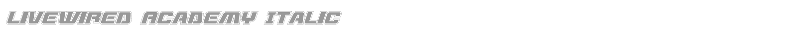 Livewired font preview