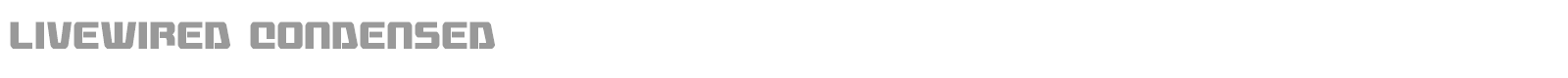 Livewired font preview