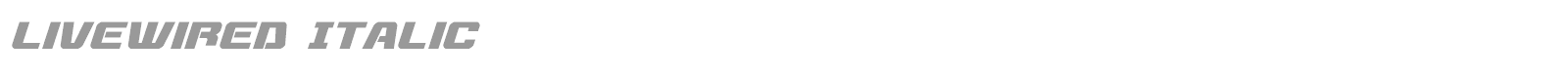 Livewired font preview
