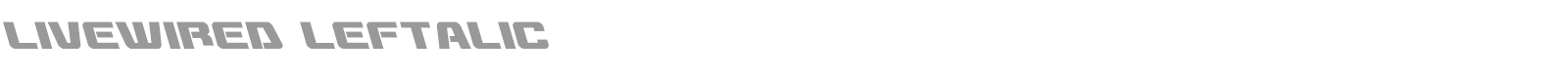 Livewired font preview