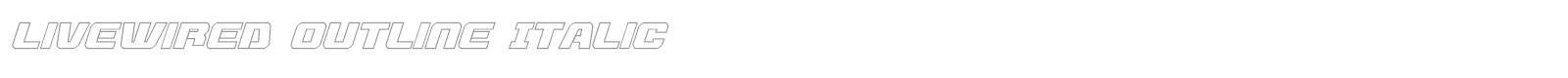 Livewired font preview