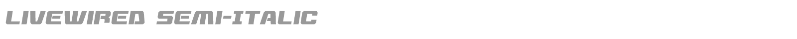 Livewired font preview