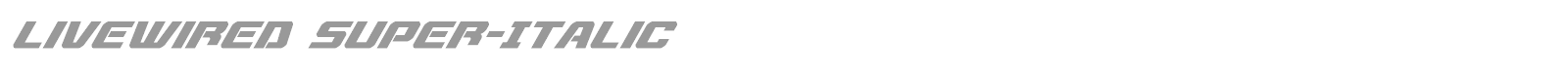 Livewired font preview
