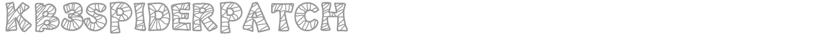 KB3 Spider Patch font preview