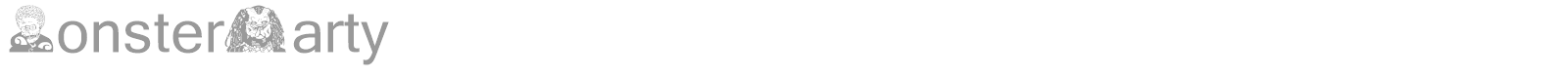 Monster Party font preview