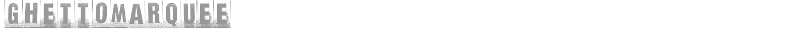 Ghetto Marquee font preview