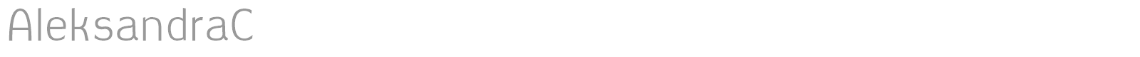 Aleksandra C font preview