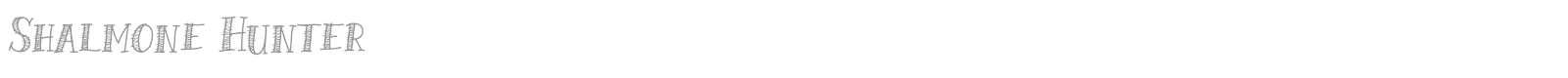 Shalmone Hunter font preview