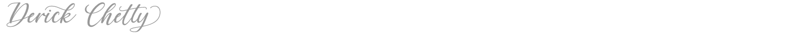 Derick Chetty font preview