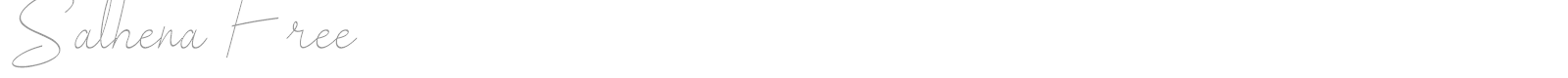 Salhena font preview