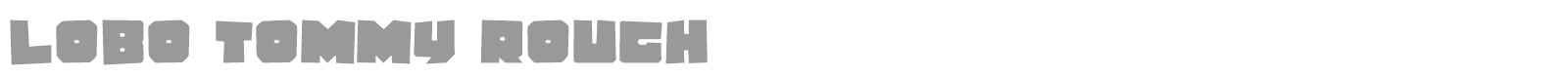 Lobotommy font preview