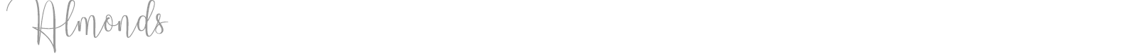 Almonds font preview