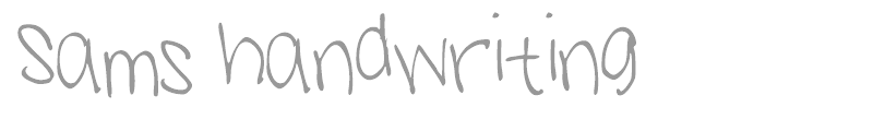 Sams Hanwriting Font | wfonts.com - download free