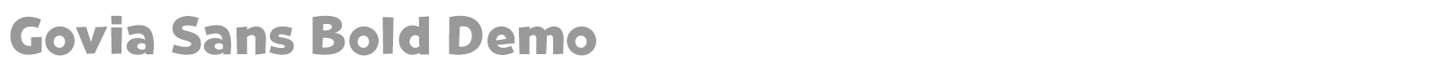Govia Sans font preview