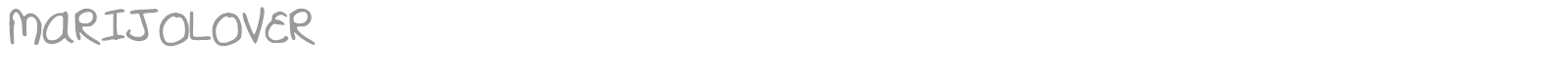 Marijolover font preview