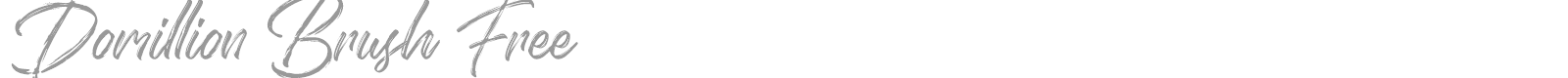 Domillion Brush font preview