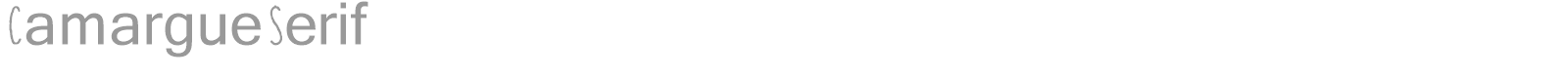 Camargue Serif font preview