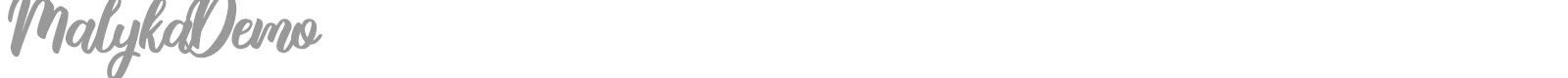 Malyka font preview