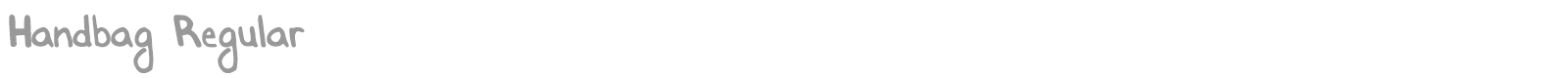 Handbag font preview