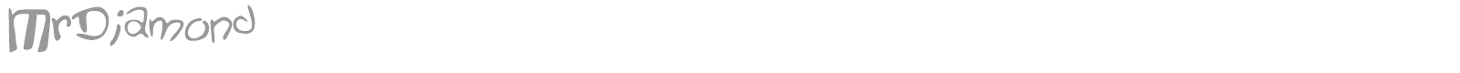 Mr Diamond font preview