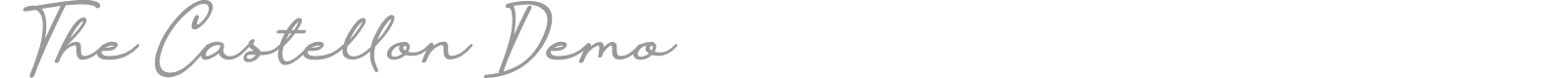 The Castellon font preview