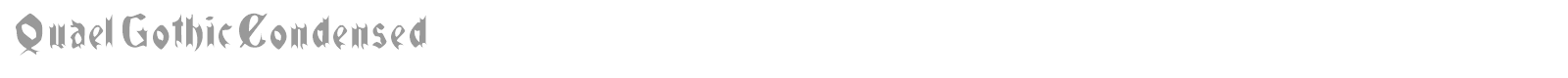 Quael Gothic font preview