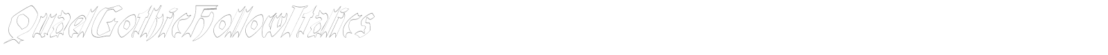 Quael Gothic font preview