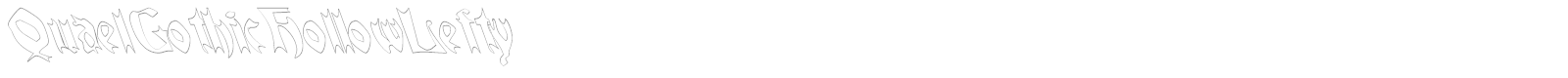 Quael Gothic font preview