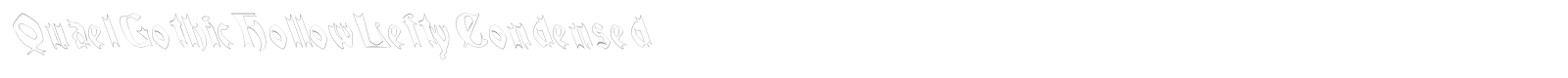 Quael Gothic font preview