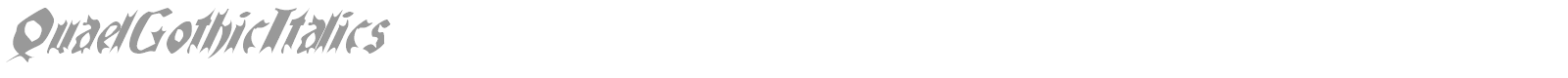 Quael Gothic font preview