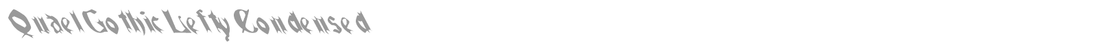 Quael Gothic font preview